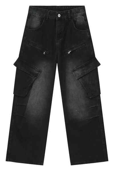 Baggy Jeans with Cargo Pockets - Damned Threads