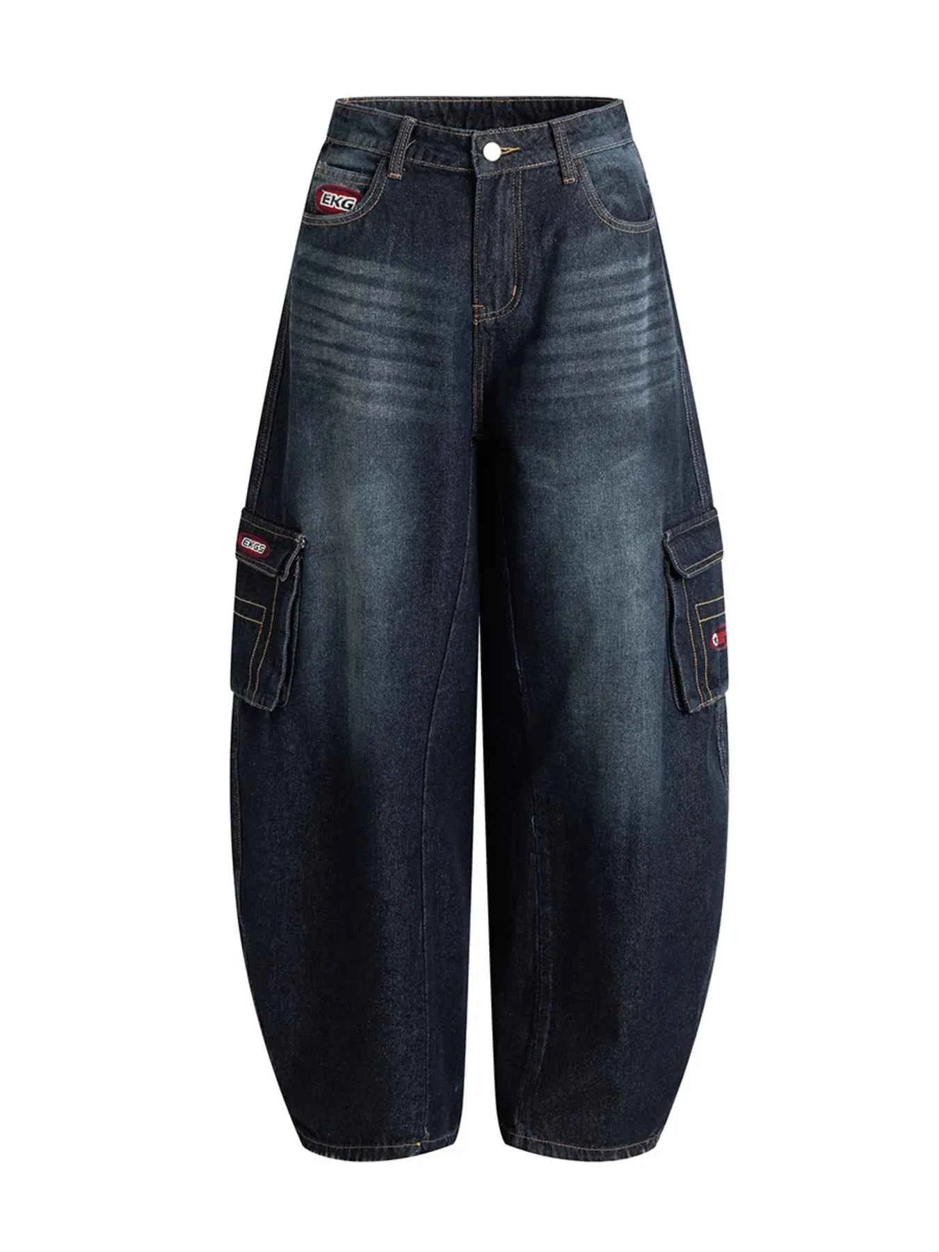 Men's Wide Leg Cargo Jeans