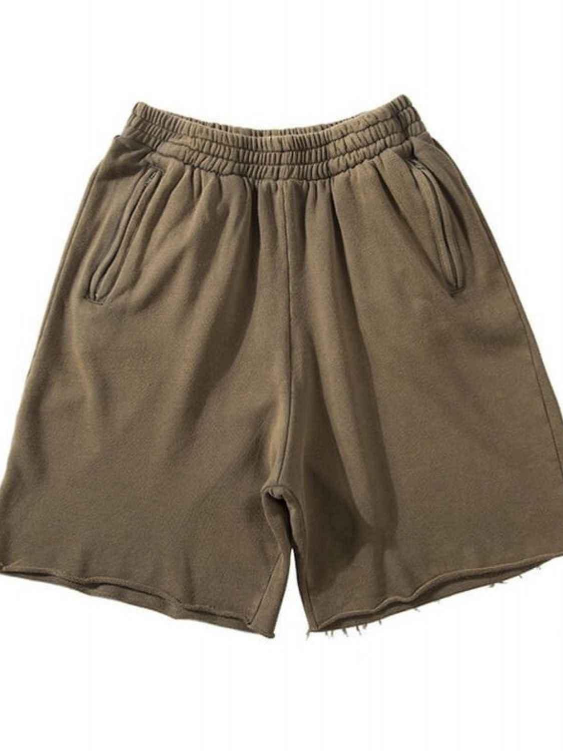 Men's Plus Size Elastic Waist Shorts