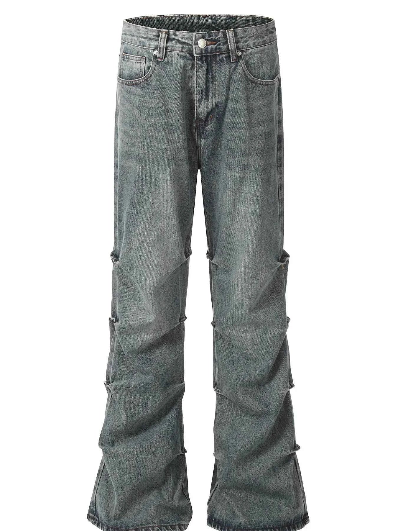Men's Vintage Washed Flare Jeans