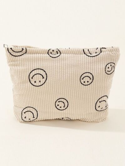 Zenana Corduroy Smile Clutch Bag - Damned Threads