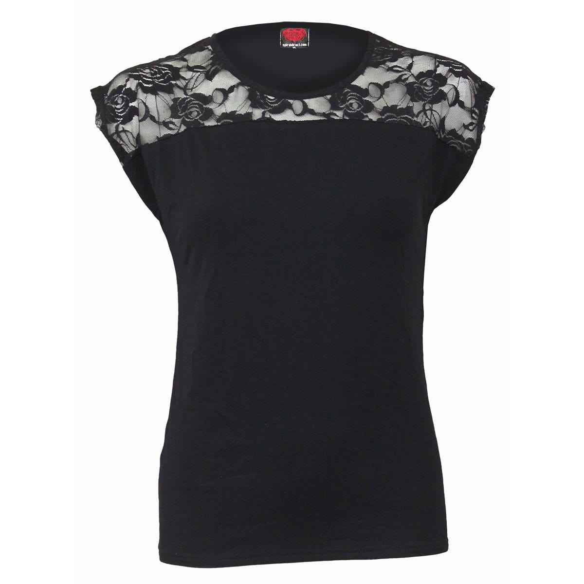 URBAN FASHION - Lace Shift Elegant Top - Damned Threads