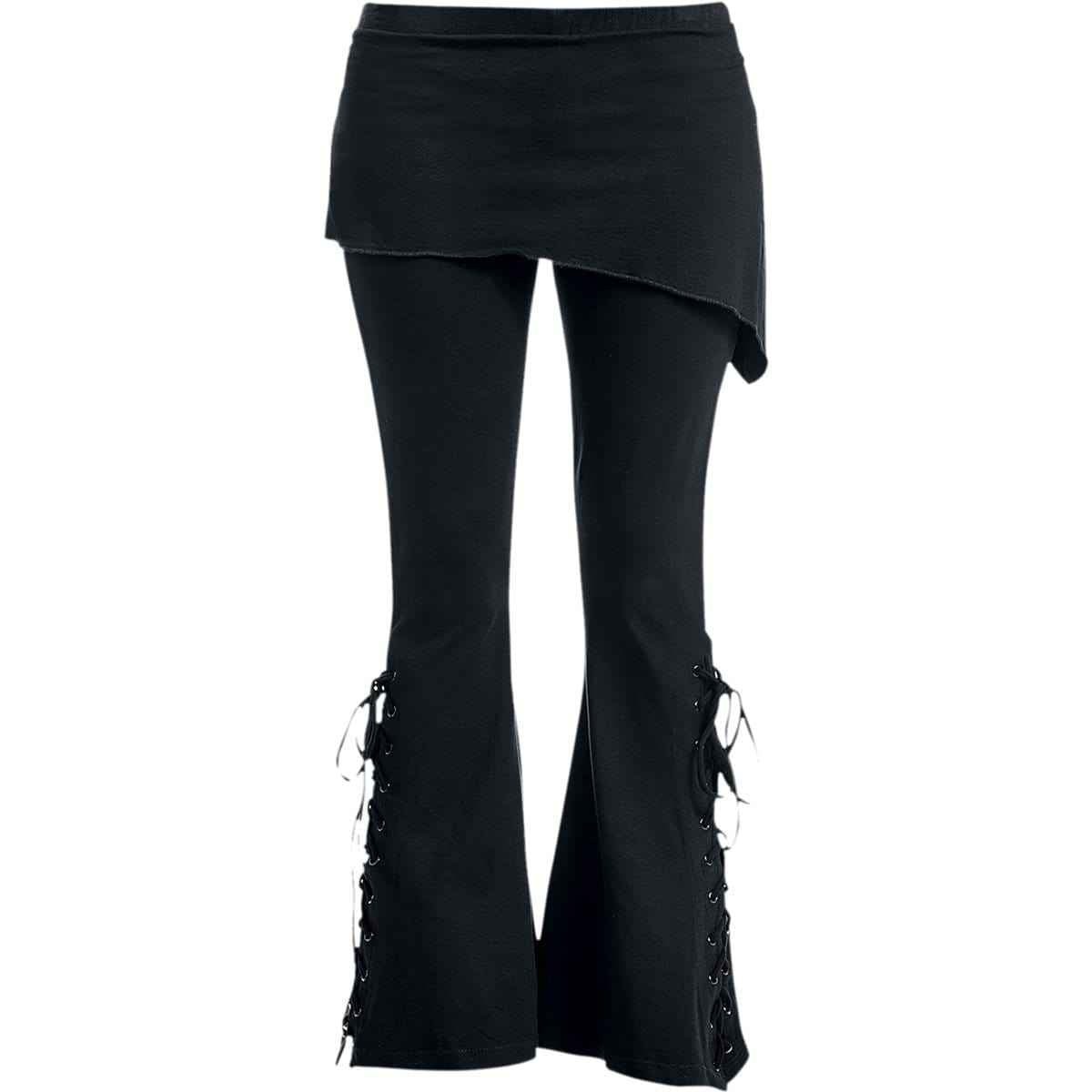 URBAN FASHION - 2in1 Boot-Cut Leggings with Micro Slant Skirt - Damned Threads