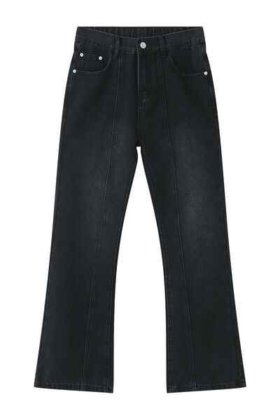 Casual Mid-Rise Elasticated Waistband Jeans - Damned Threads