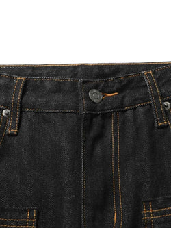 Men's Embroidered Pocket Curved Jeans