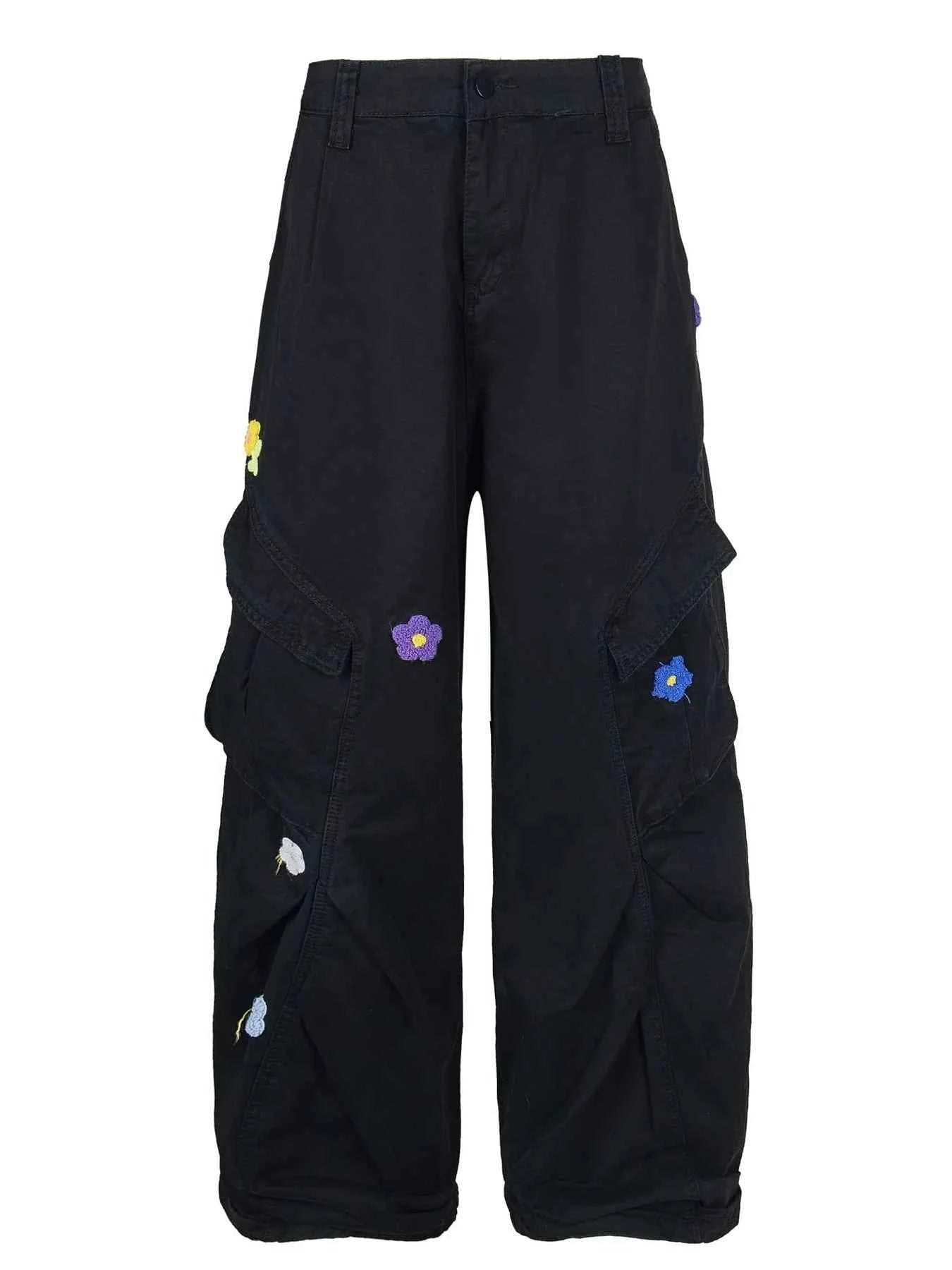 Men's Flower  Cargo Pants