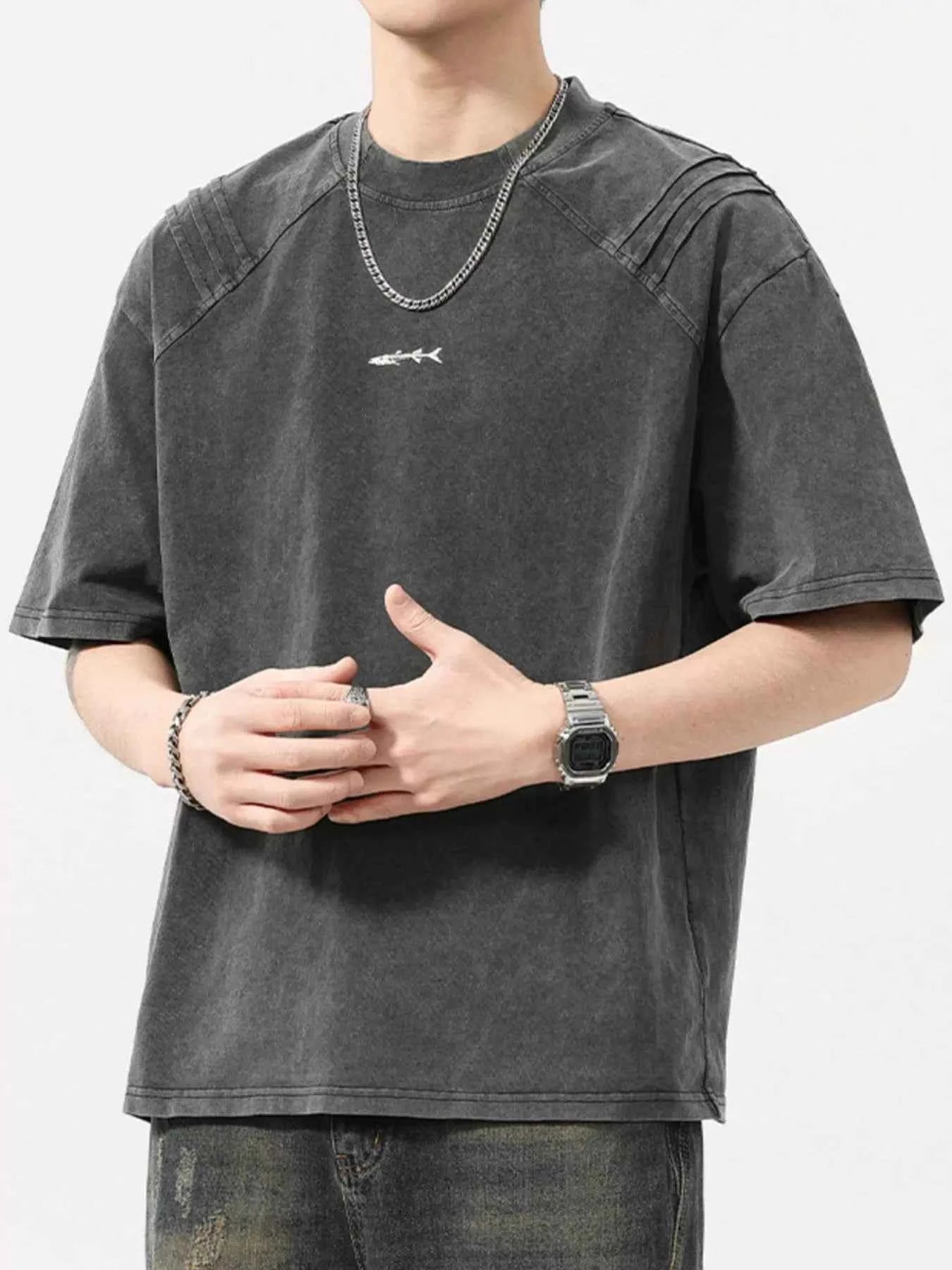 Men's Plus Size Round Neck Short Sleeve T-Shirt