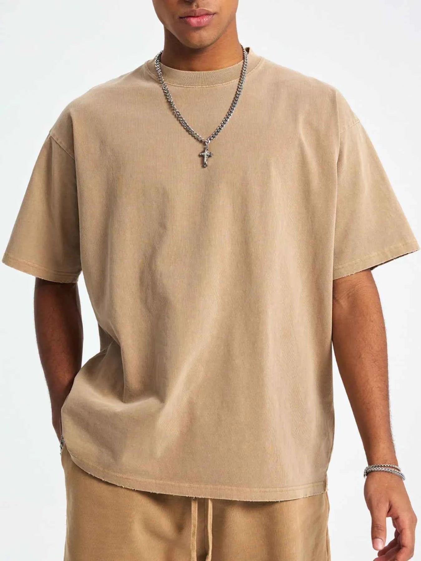 Men's Casual Oversized Cotton T-Shirt