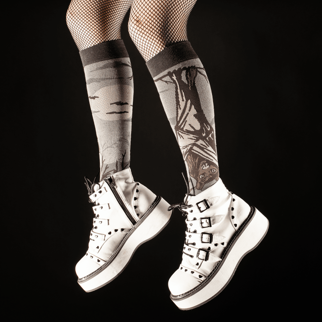 Bat Knee High Socks - Damned Threads