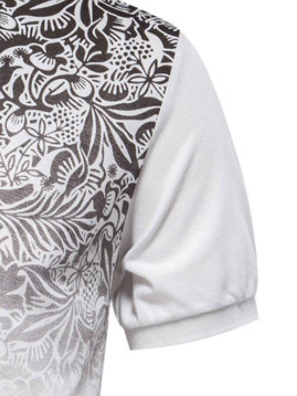 Men's Printed Collared Neck Short Sleeve Polo