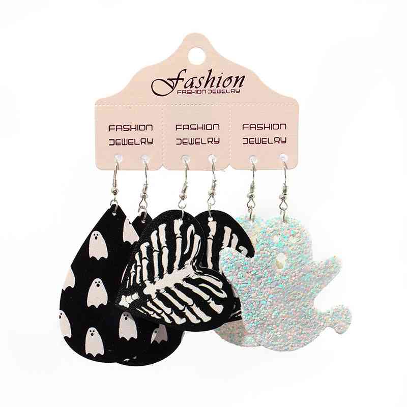 Teardrop Shape Halloween Theme Dangle Earrings - Damned Threads