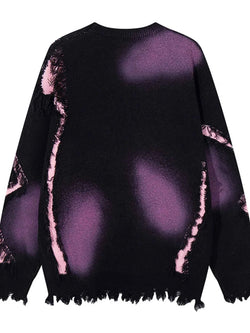 Men's Let's Rock Distressed Hem Sweater