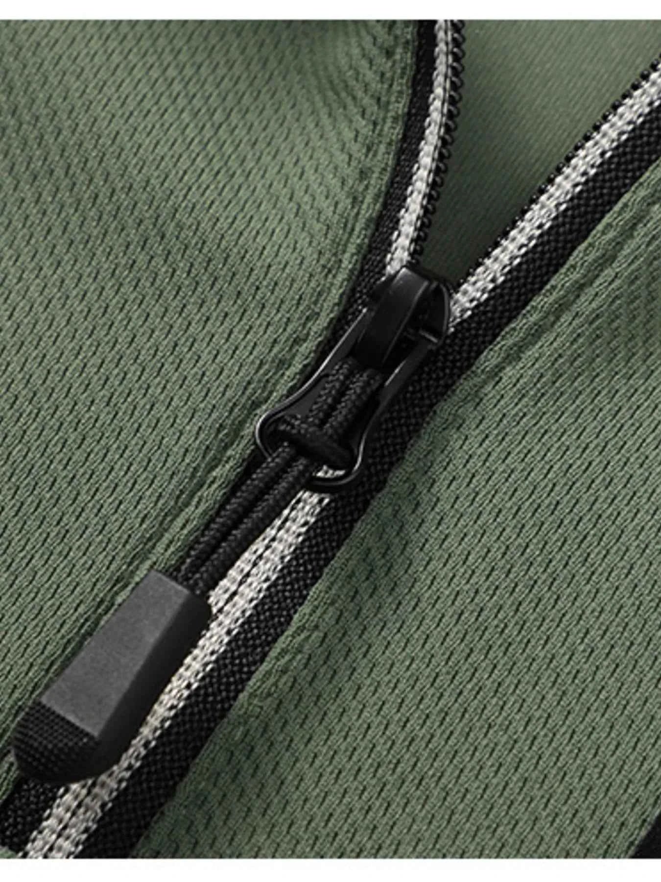 Men's Plus Size Quarter-Zip Long Sleeve Top