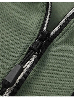 Men's Plus Size Quarter-Zip Long Sleeve Top