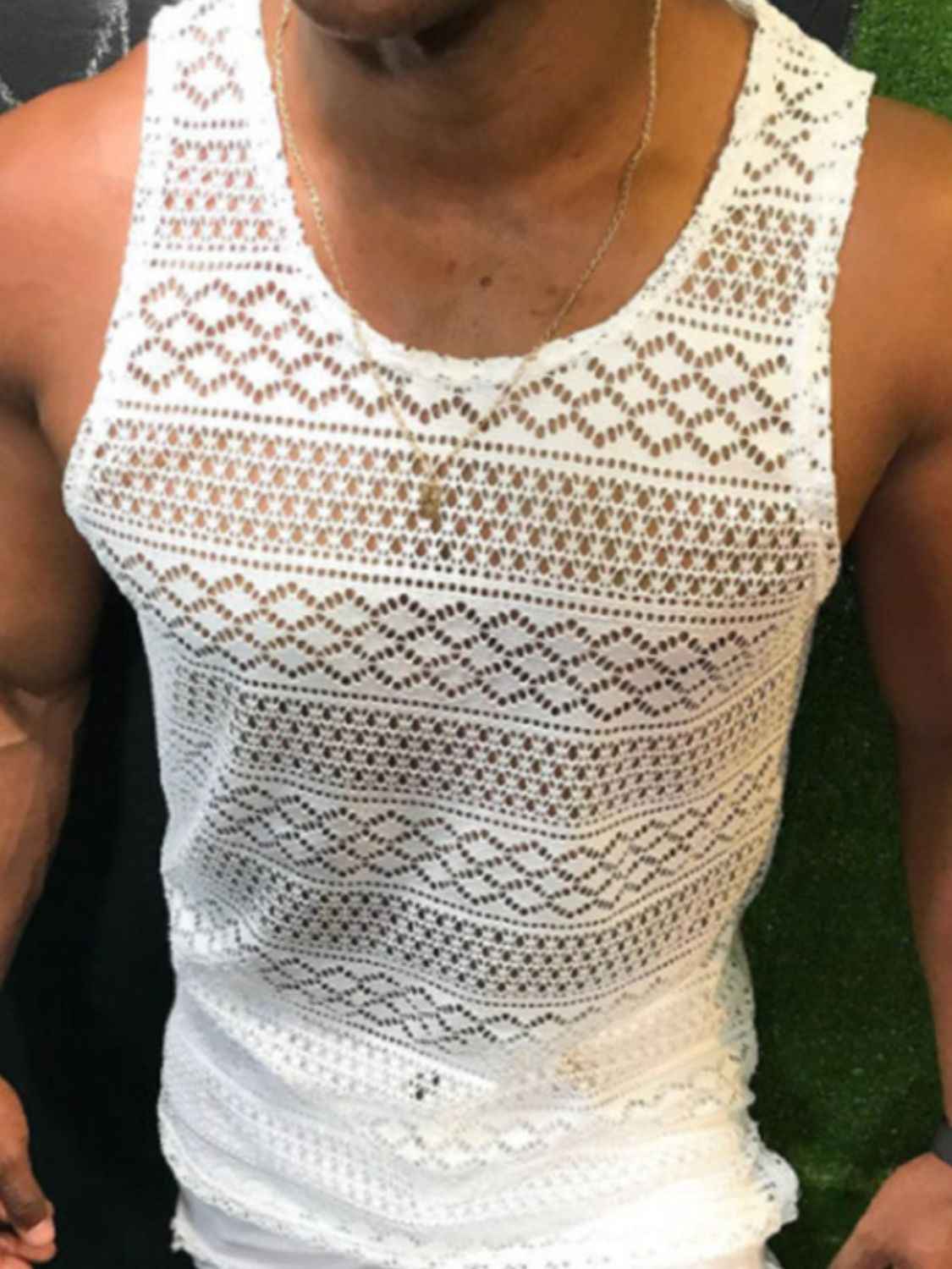 Men's Full Size Round Neck Tank Plus Size - Damned Threads