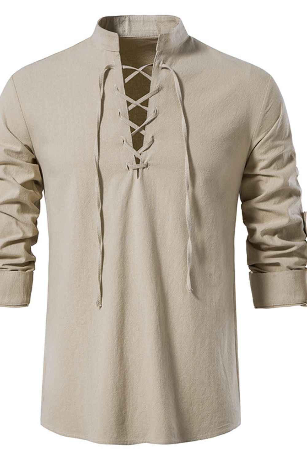 Men's Lace-Up Breezy Shirt - Damned Threads