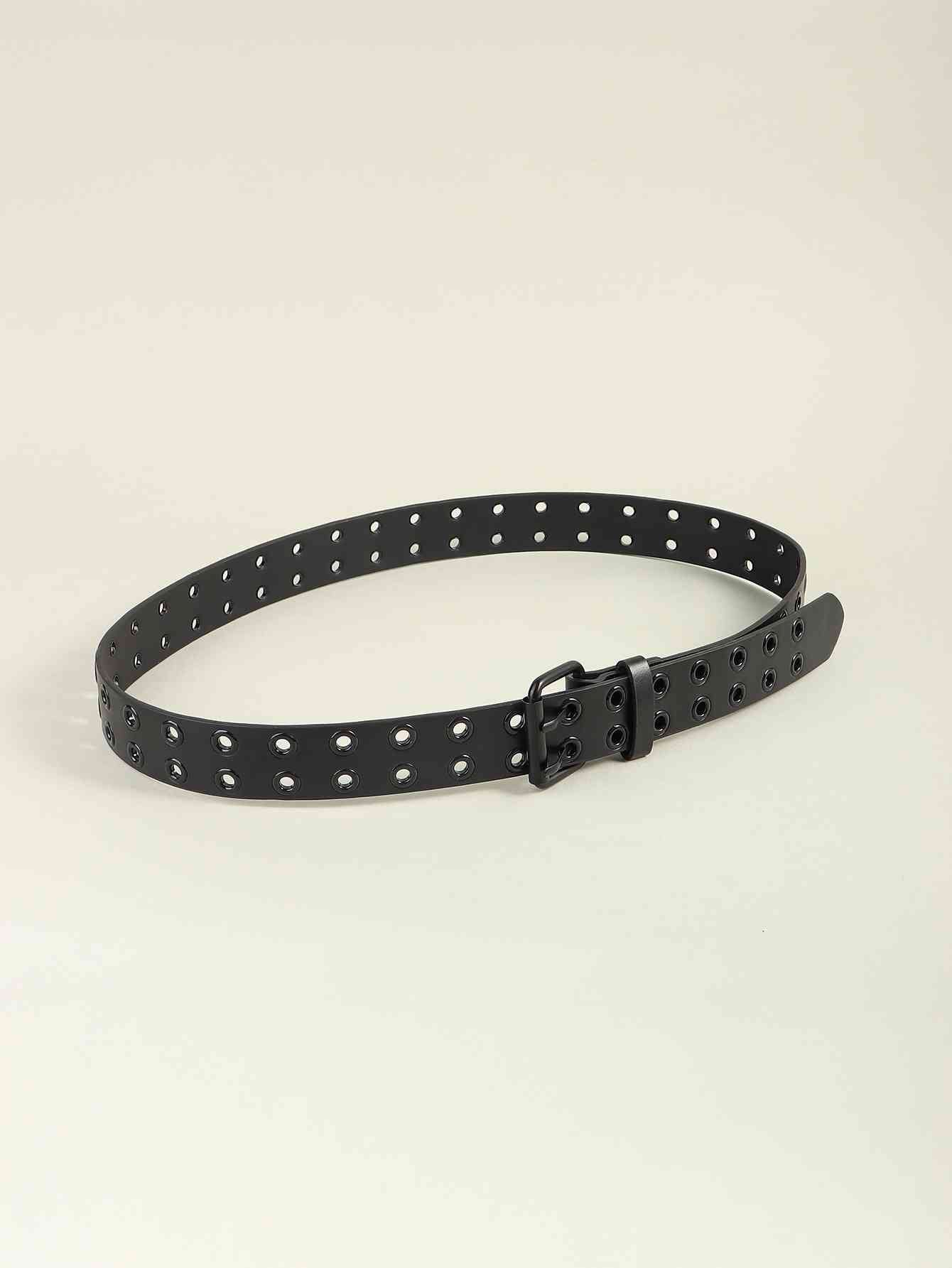 Grommet PU Leather Belt - Damned Threads