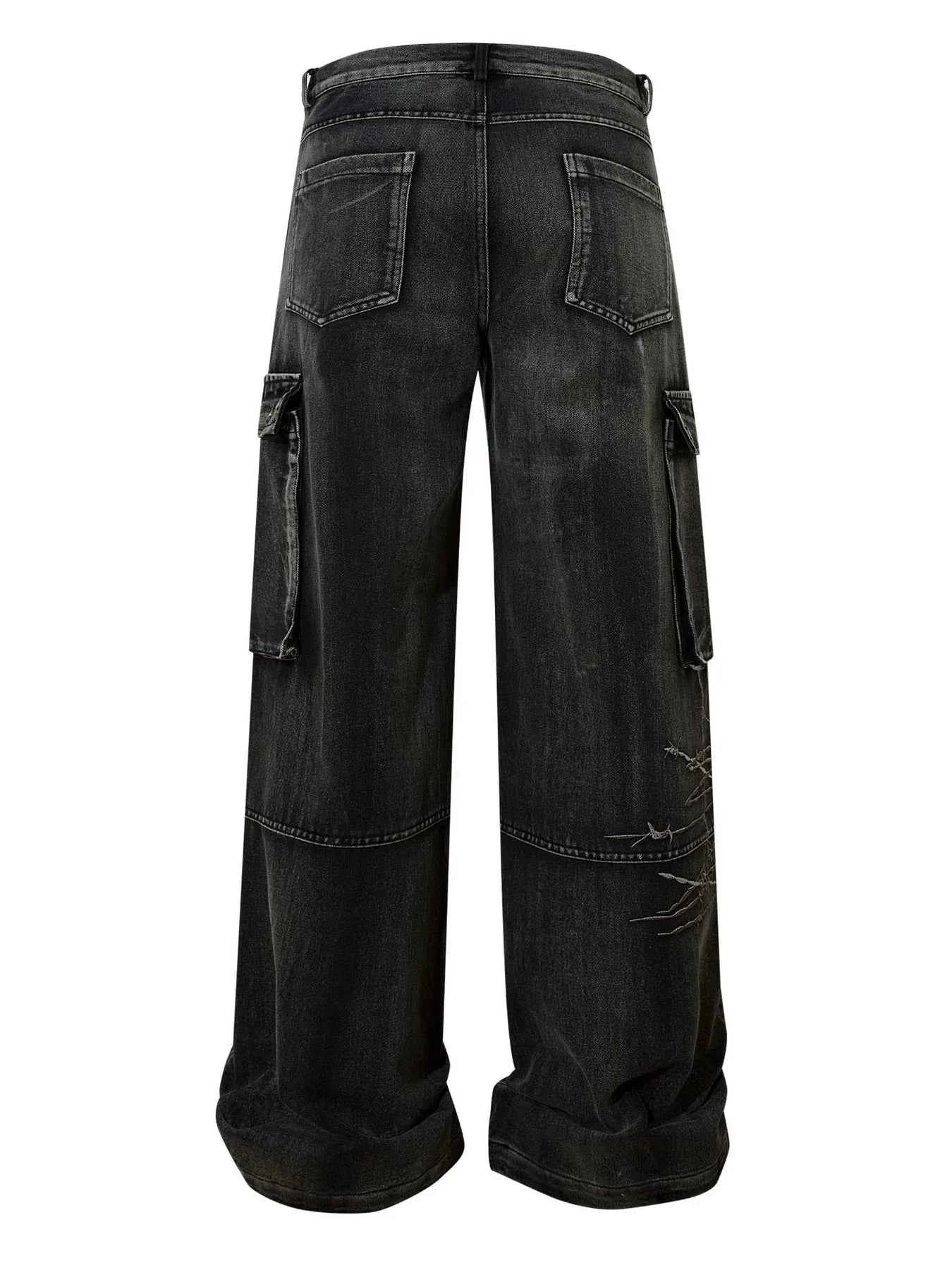 Men's Wide Leg Cargo Jeans