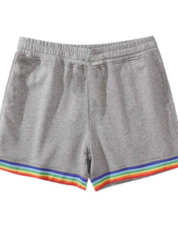 Men's Rainbow Stripe Elastic Waist Shorts - Damned Threads
