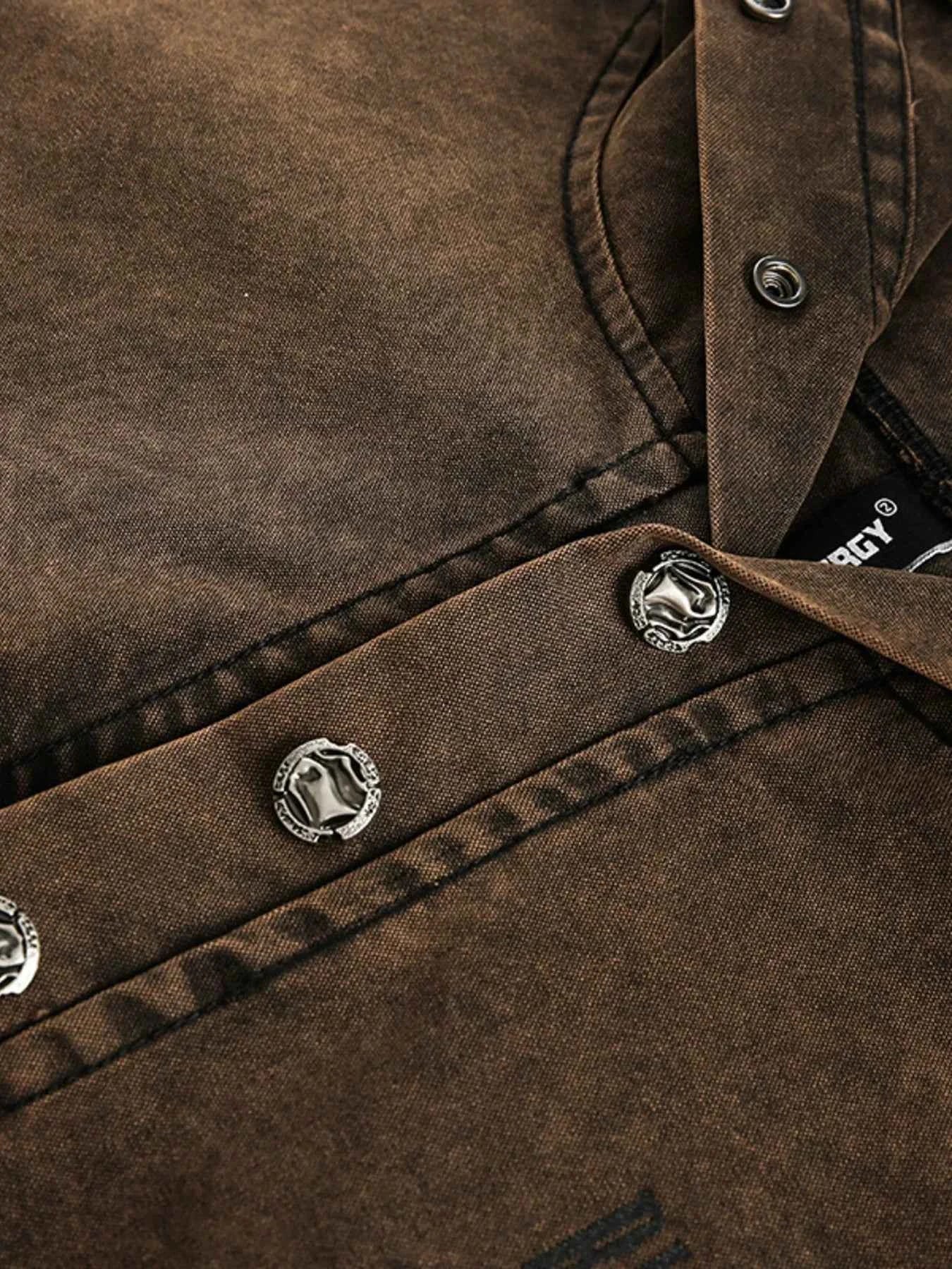 Men's Washed Frayed Hem Hoodie