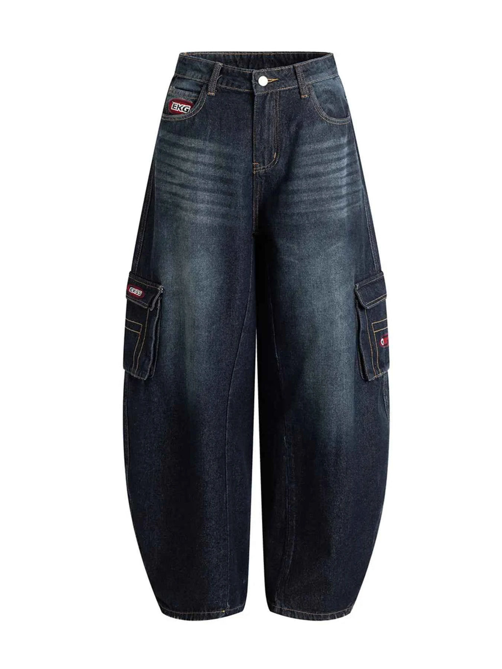 Men's Wide Leg Cargo Jeans