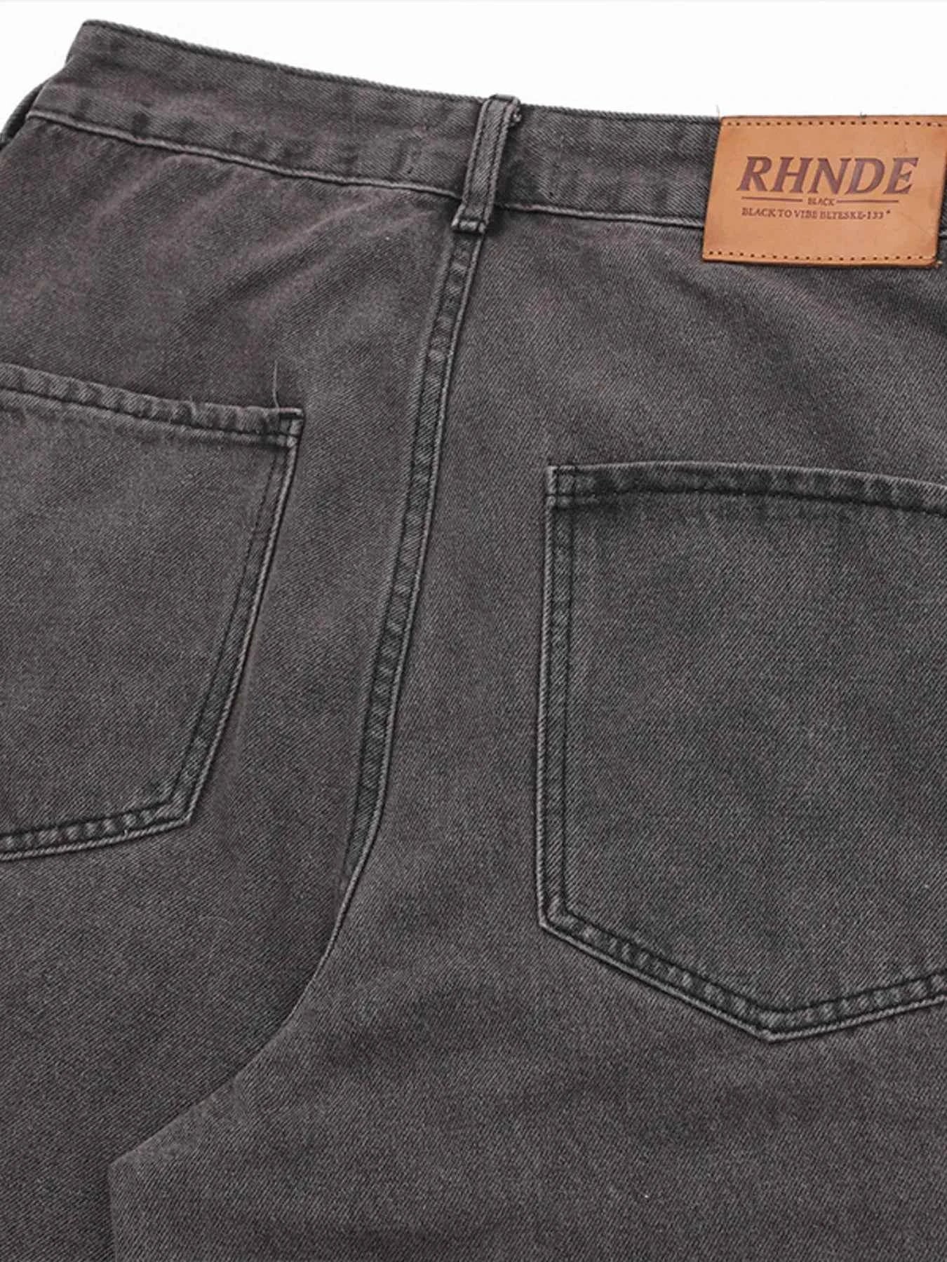 Men's Multi-Pocket Cargo Straight Jeans