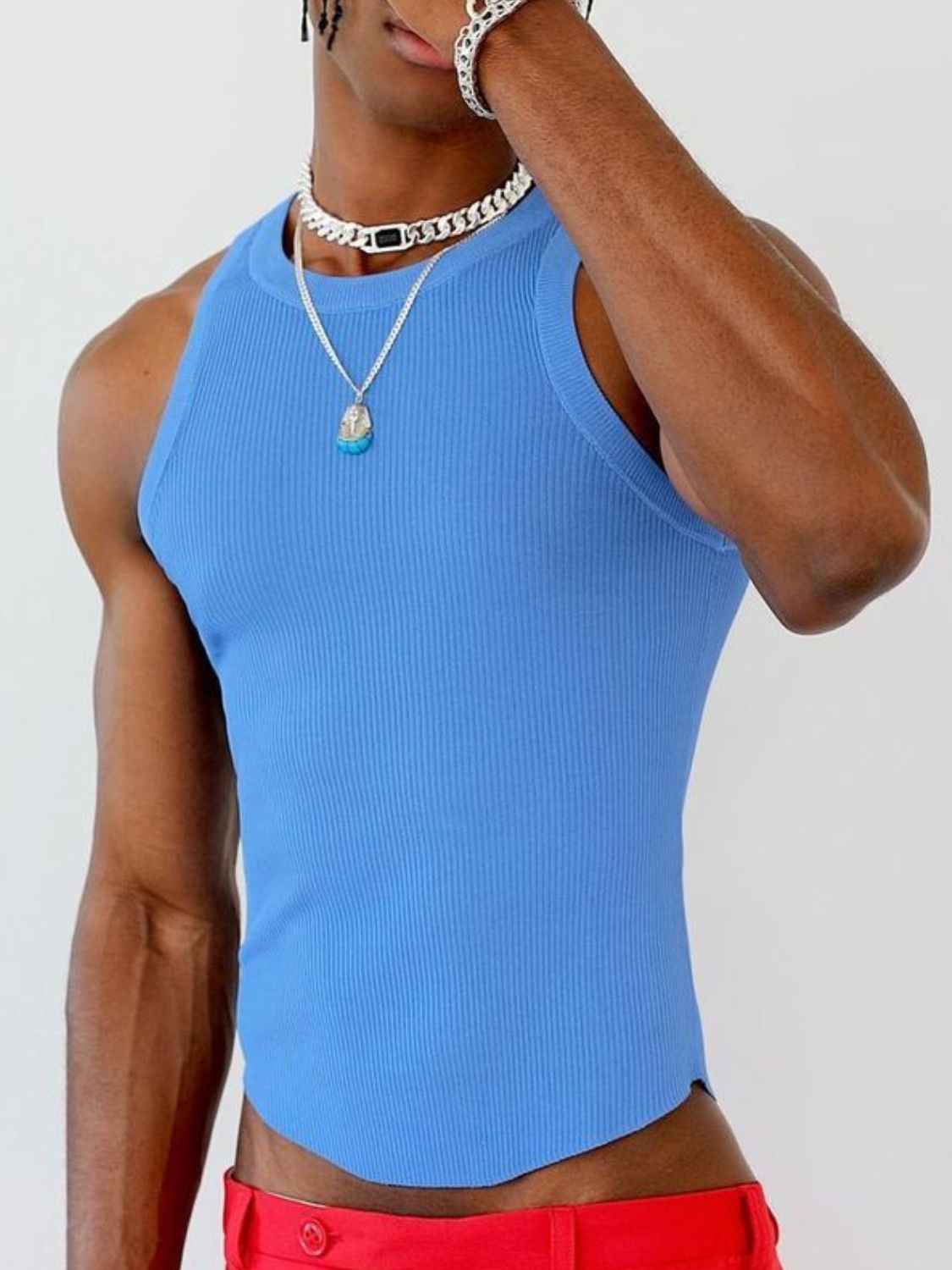 Men's Full Size Round Neck Tank Plus Size - Damned Threads