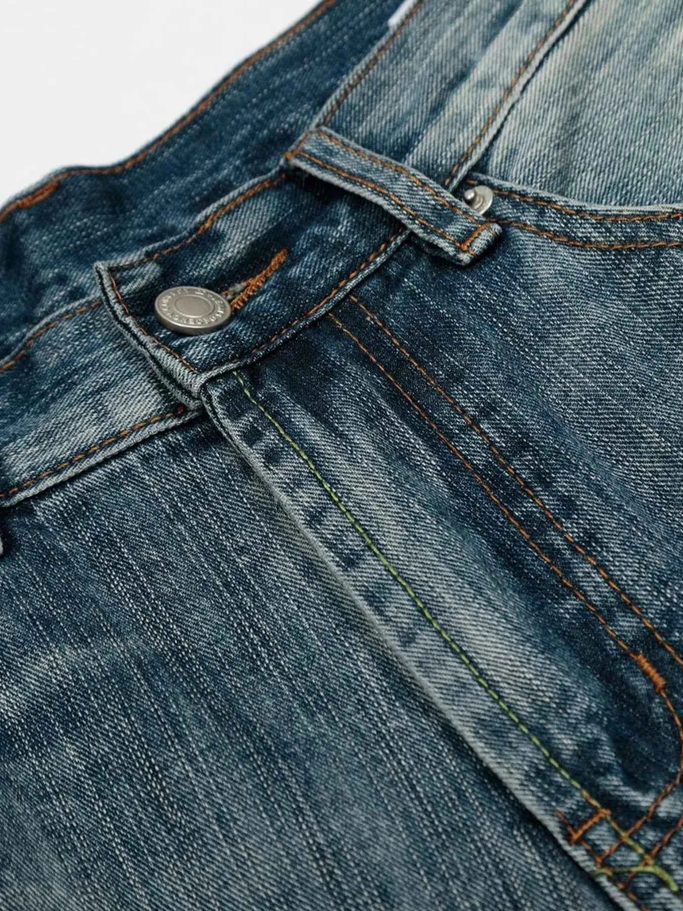 Men's Wide-Leg Denim Shorts