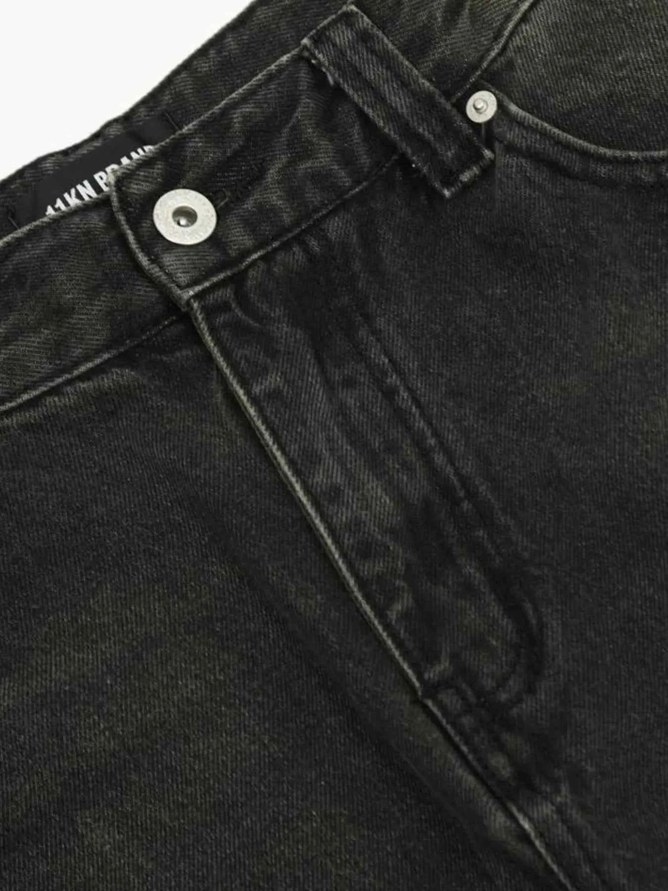 Men's Washed Wide-Leg Baggy Jeans