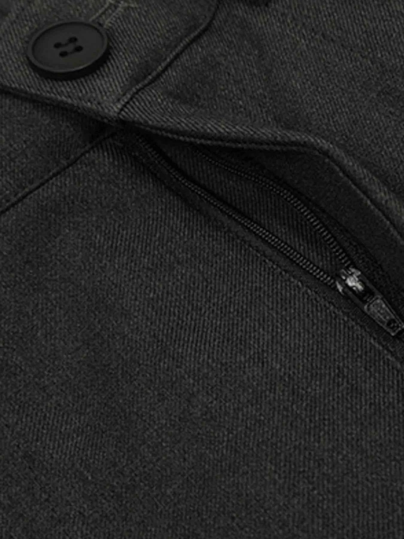 Men's Wide Leg Pants with Pleated Front