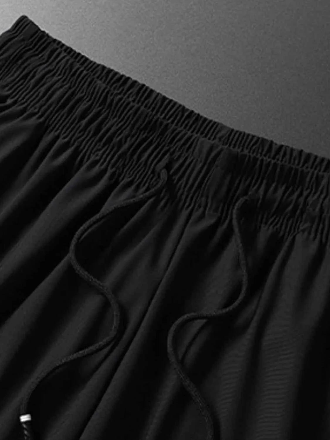 Men's Plus Size Drawstring Pants with Pockets