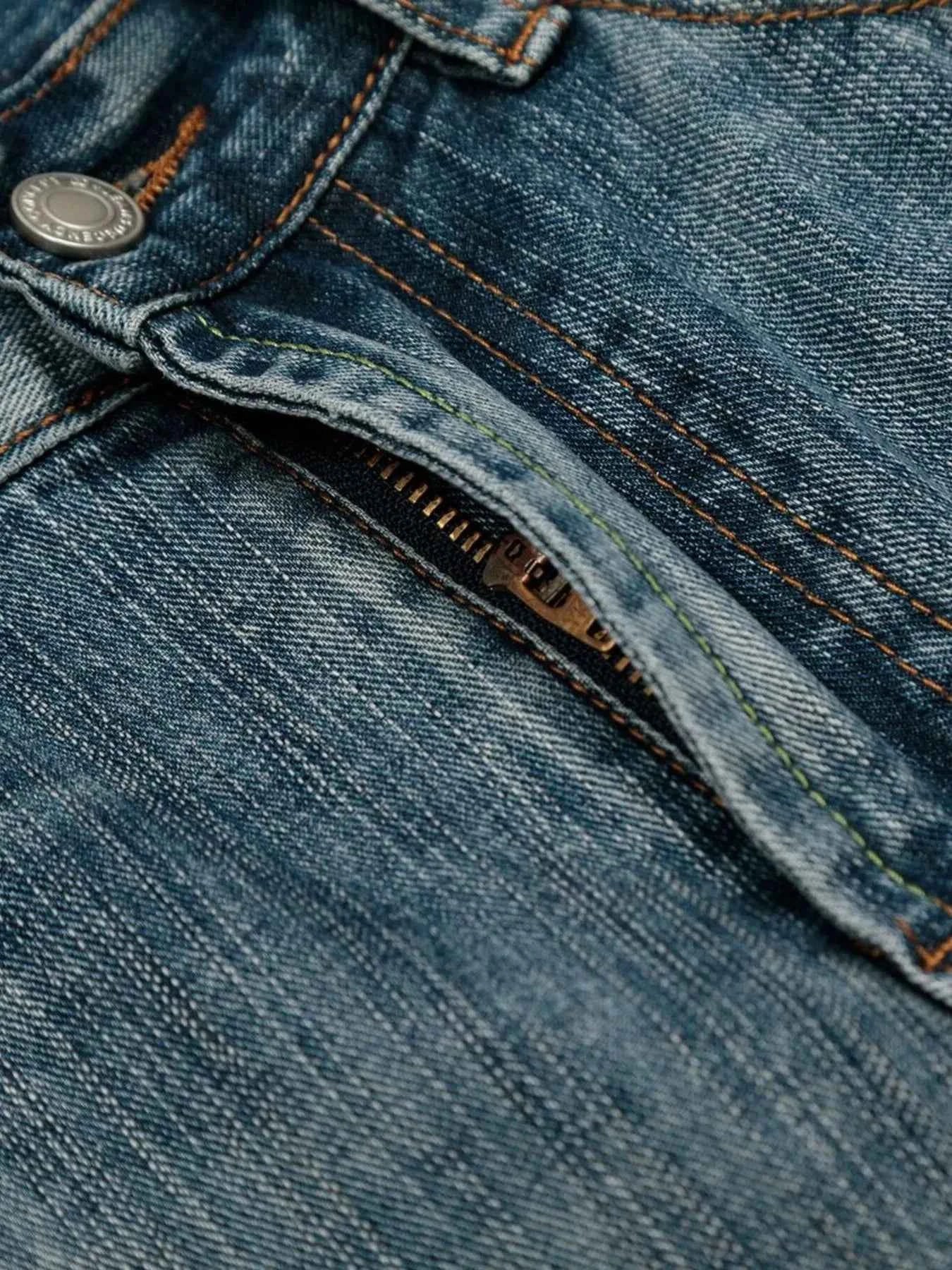 Men's Wide-Leg Denim Shorts