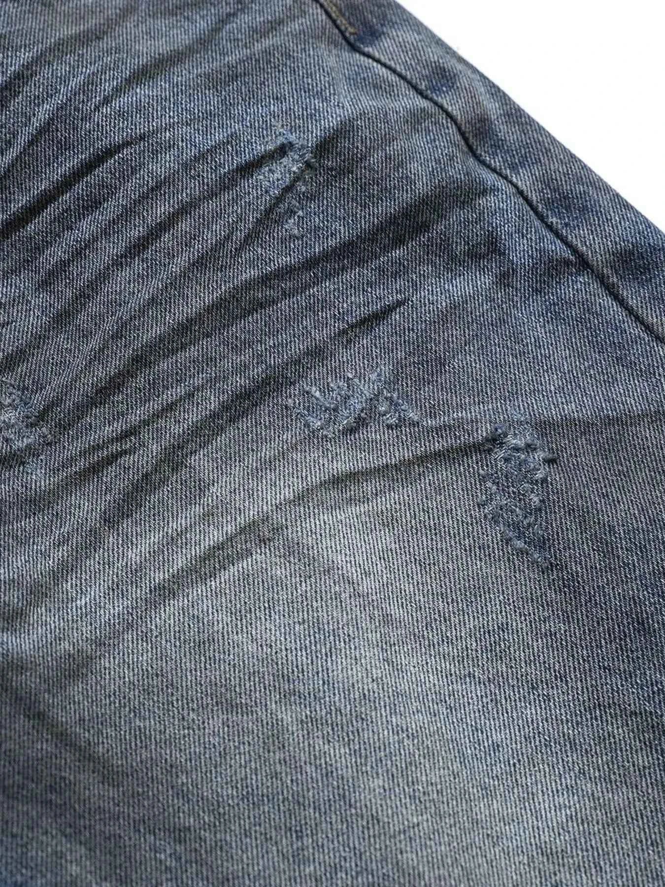 Men's Vintage Wash Wide Leg Jeans