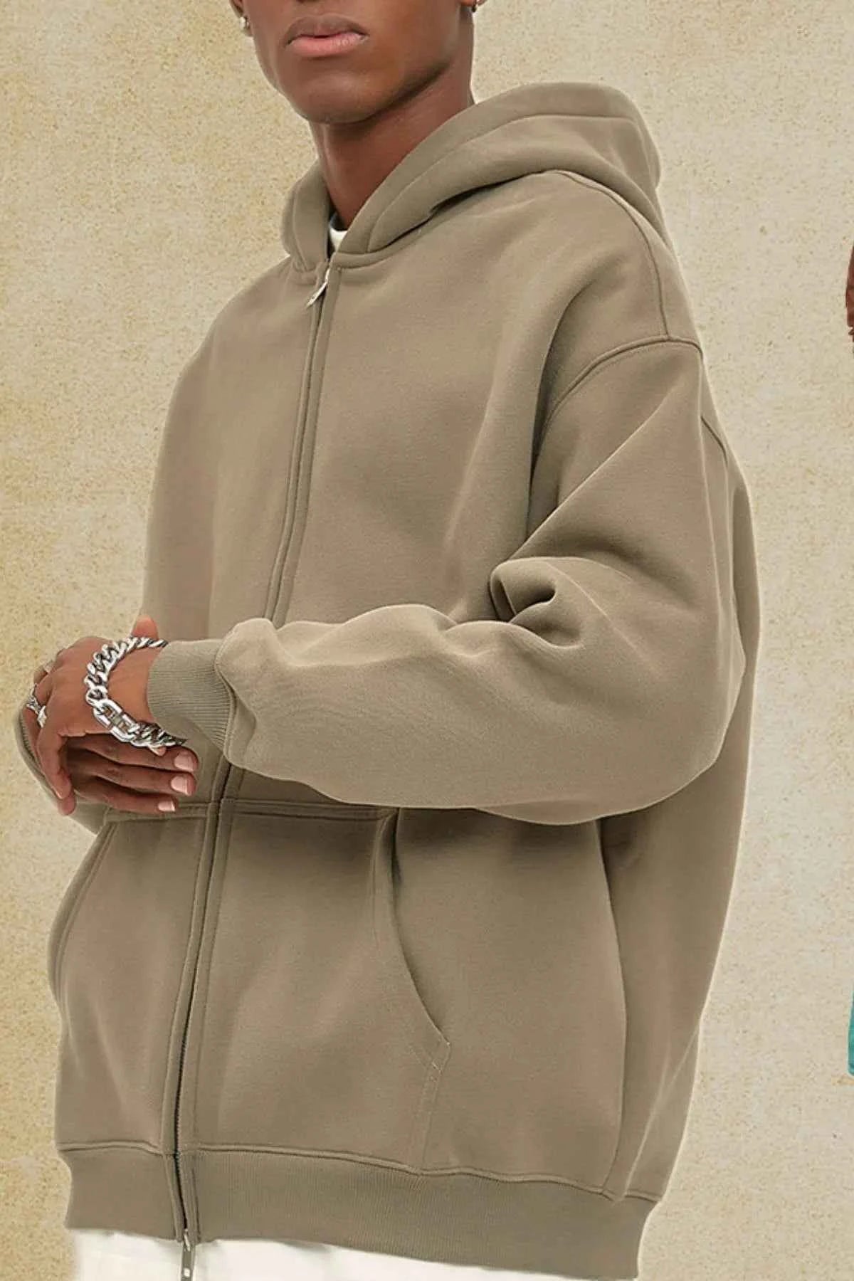 Men's Zip-Up Fleece Hoodie