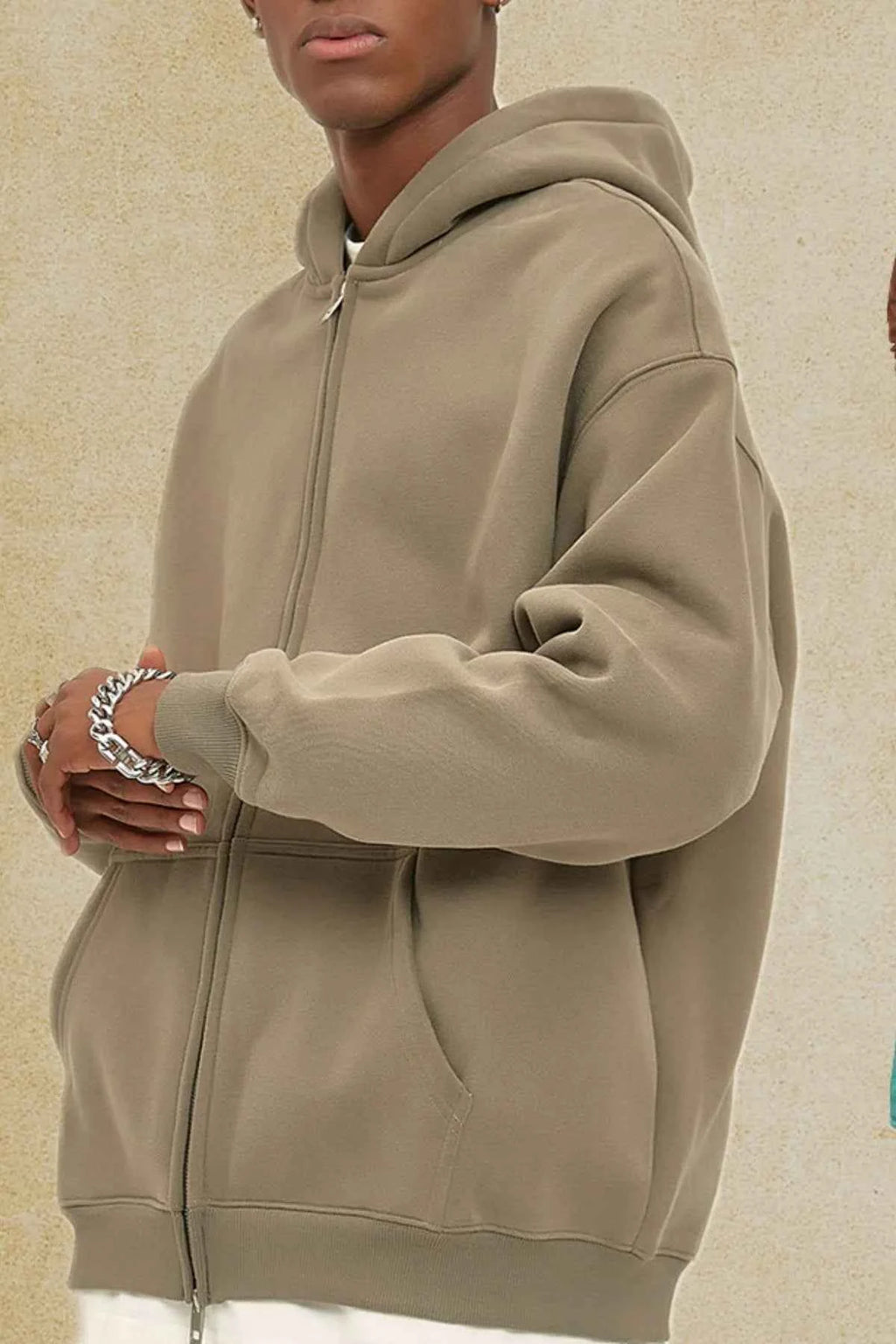 Men's Zip-Up Fleece Hoodie