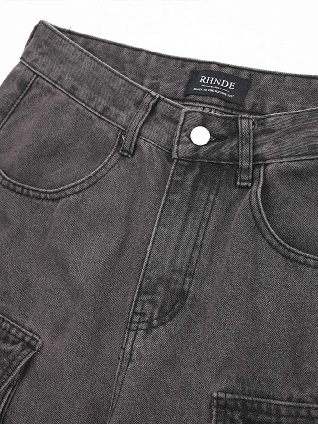 Men's Multi-Pocket Cargo Straight Jeans