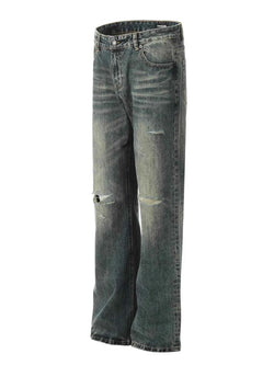 Men's Vintage Distressed Flare Jeans