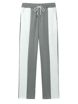 Men's Full Size Drawstring Contrast Pants Plus Size - Damned Threads