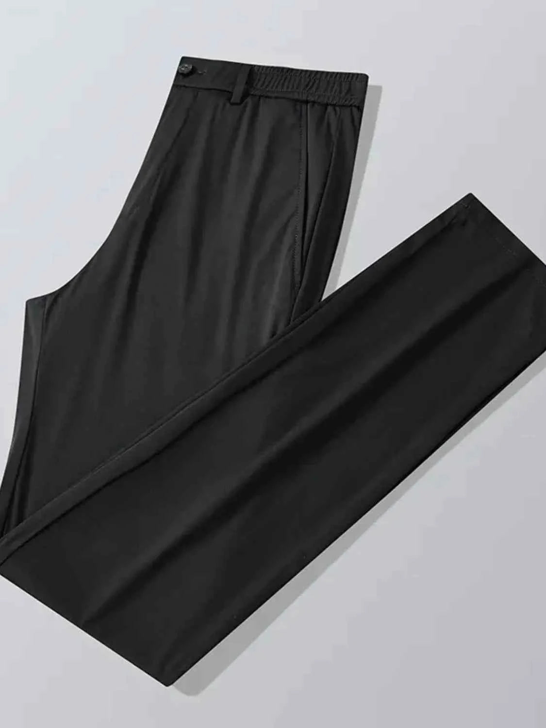 Men's Plus Size Slim Fit Pants with Pockets