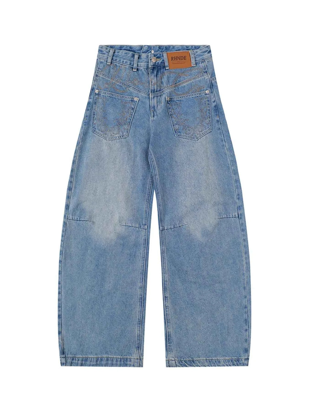 Basic style Oversized Wide leg Jeans