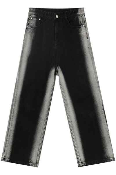 Side Contrast Jeans with Pockets - Damned Threads