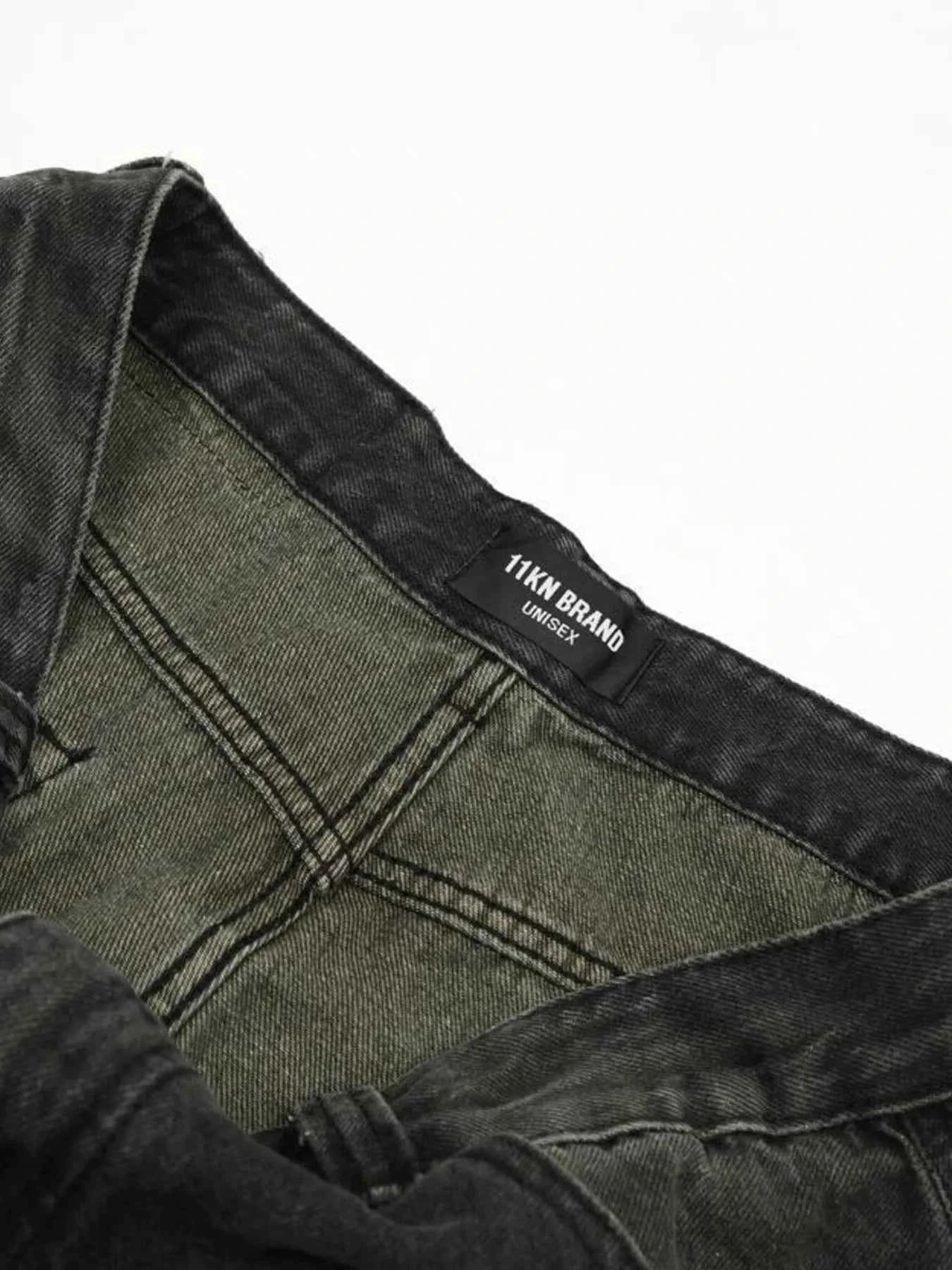 Men's Washed Wide-Leg Baggy Jeans