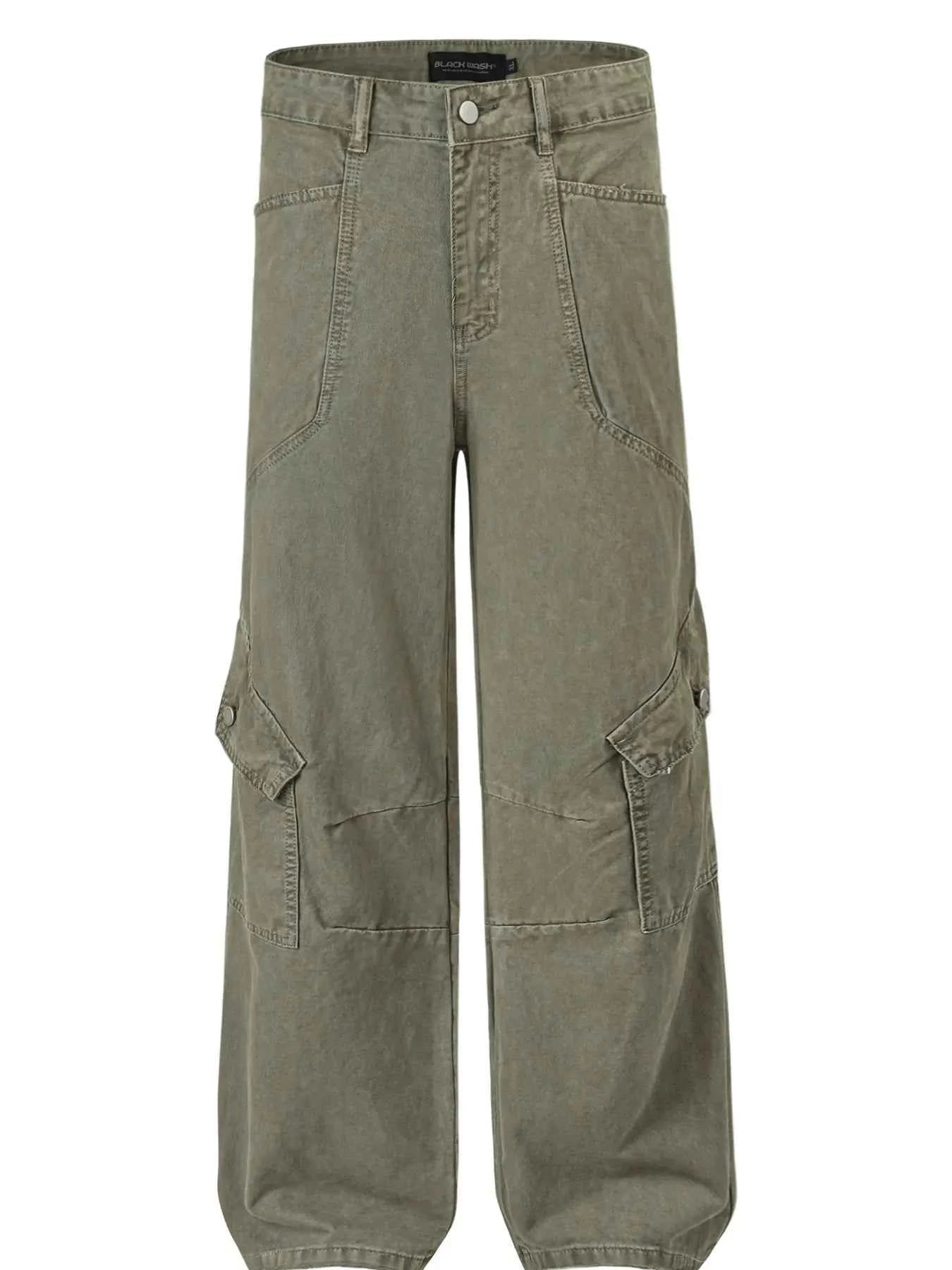 Men's Wide Leg Cargo Jeans