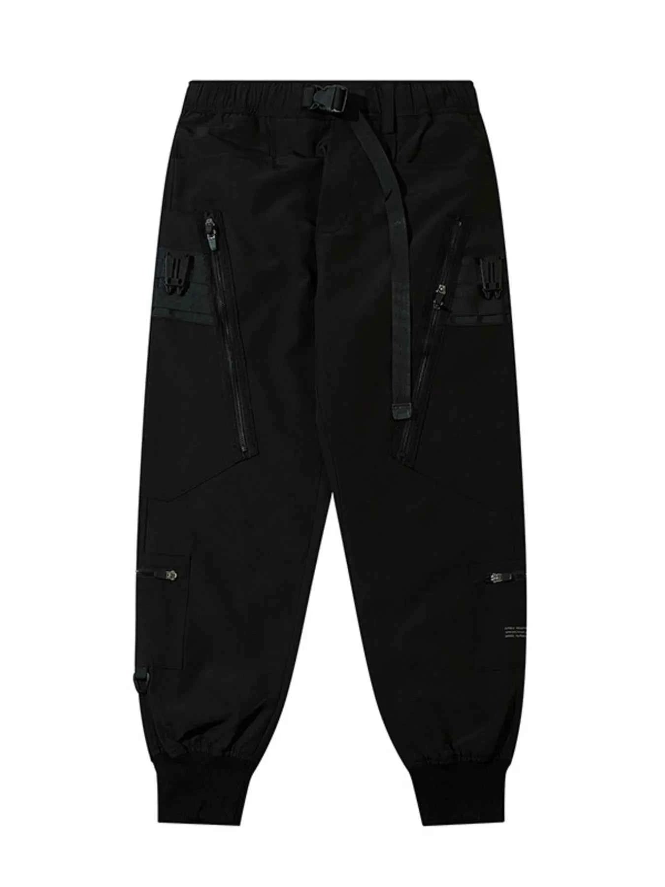 Men's Cargo Joggers with Zip Pockets