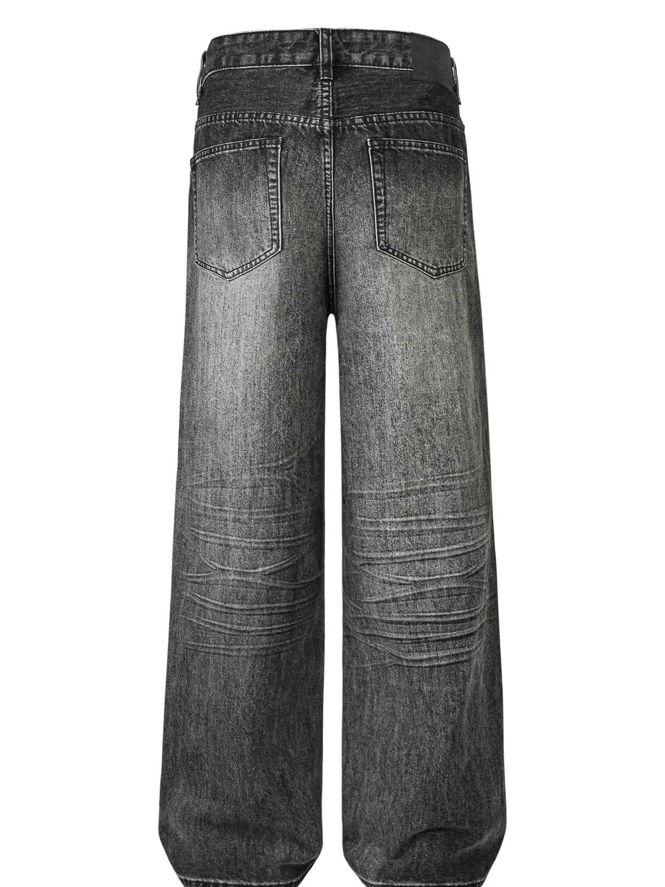 Men's Distressed Wide Leg Jeans