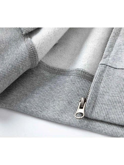 Men's Fur-Trimmed Zip-Up Hoodie