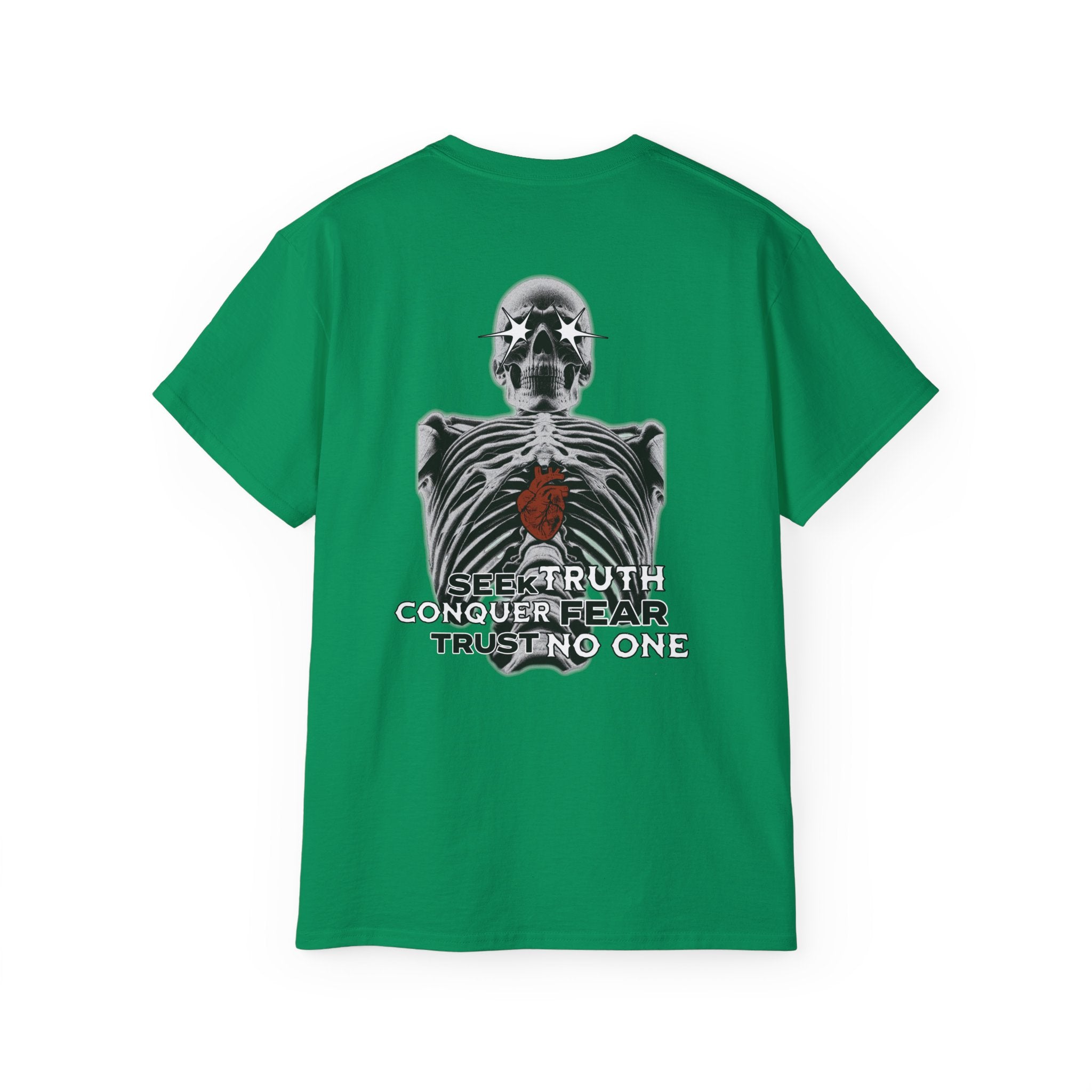 Exposed Heart - Unisex Cotton Tee (Back) - Damned Threads