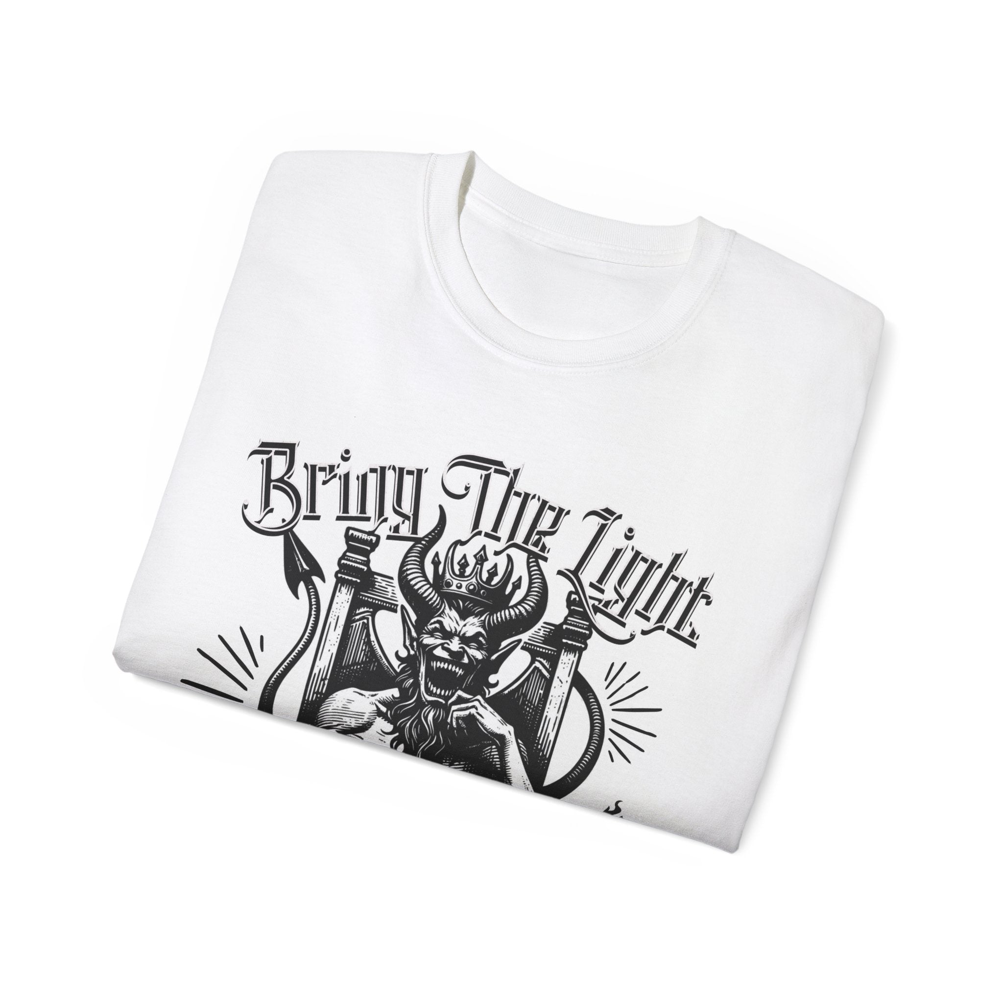Bring The Light - Unisex Ultra Cotton Tee (Front) - Damned Threads
