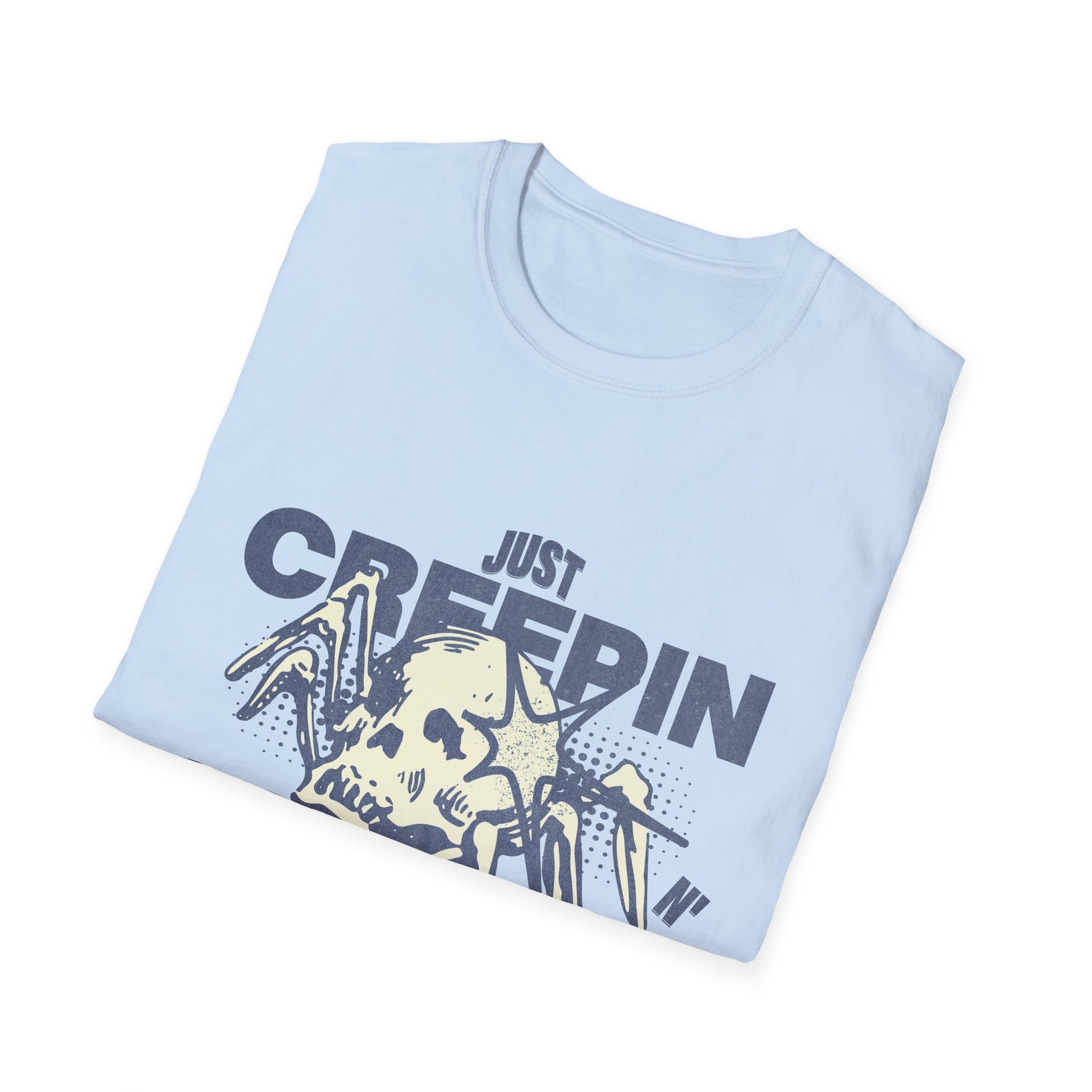 Just Creepin N Crawlin - Unisex Softstyle T-Shirt (Front) - Damned Threads
