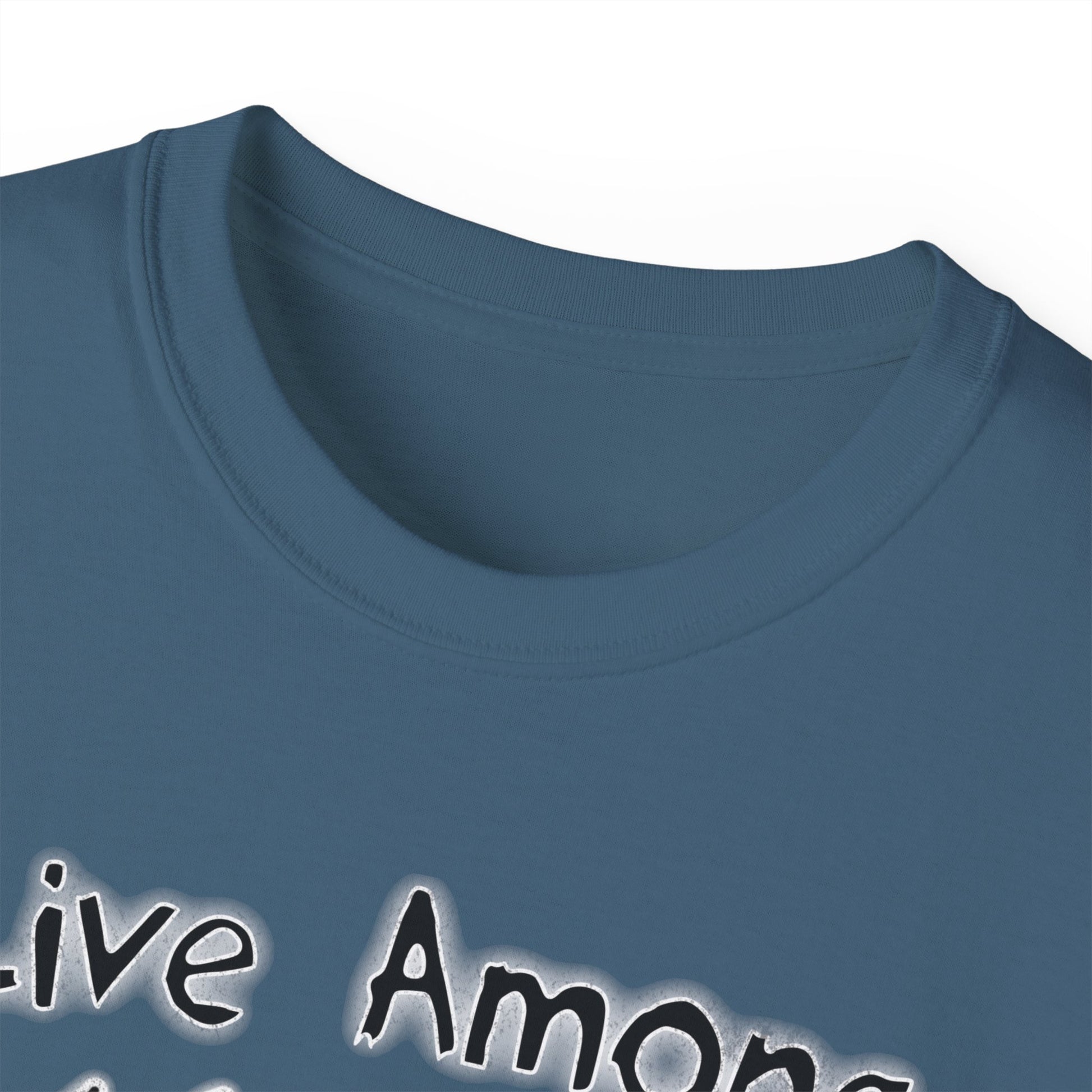 Live Among Demons - Unisex Cotton Tee (Front) - Damned Threads